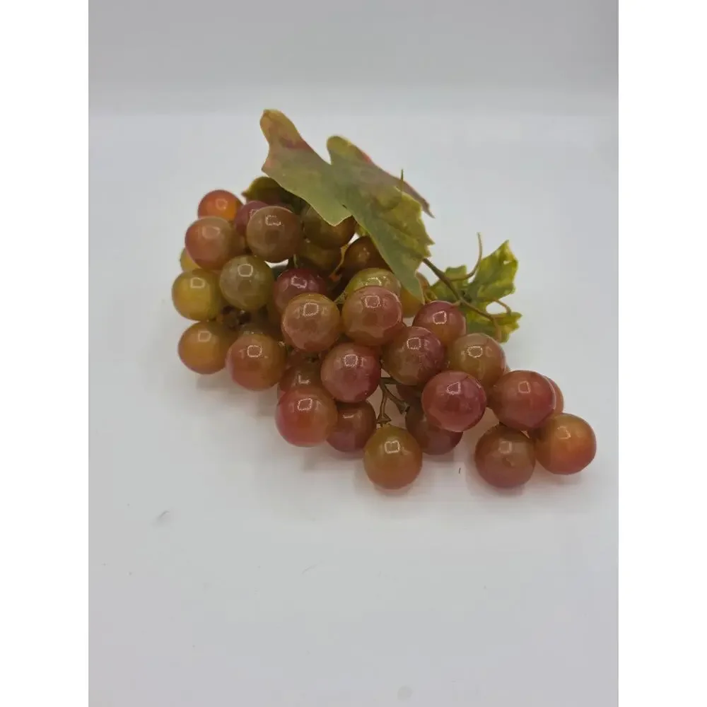 Vintage Mid Century Faux Rubber Grape Cluster 9